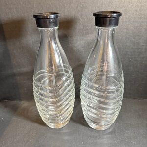 Two Glass Soda Stream Bottles [Item 0245]